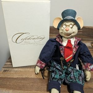 1998 House of Lloyd Christmas Around the World City Mouse Marcus Shelf Sitter